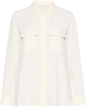 Marella Long-Sleeve Button-Up Shirt - White