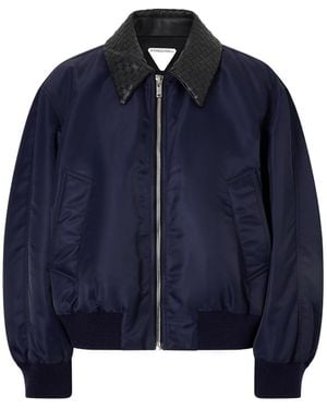 Bottega Veneta Intrecciato Blouson Jacket - Blue