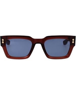 Akoni Cosmo Rectangular Sunglasses - Blue