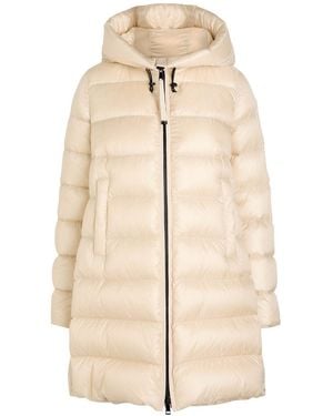 Moncler Suyenne Hooded Quilted Shell Parka - Natural