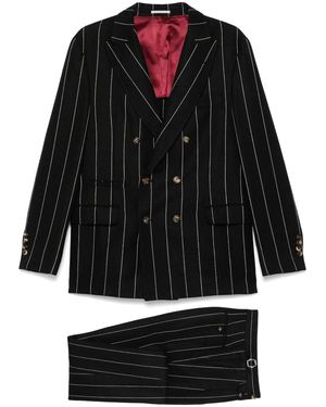 Brunello Cucinelli Pinstriped Suit - Black