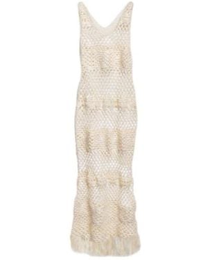 Dodo Bar Or Dmitry Crochet Midi Dress - White