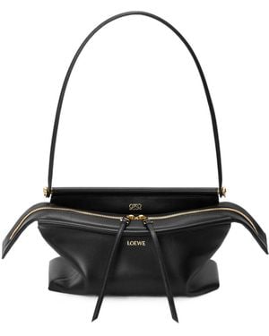 Loewe Medium Top Handle Shoulder Bag - Black
