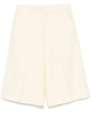 Ami Paris Tailored Knee-Length Shorts - Natural