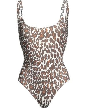 Tory Burch Leopardprint Stretch Swimsuit - White