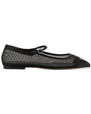Aeyde Uma Mesh Ballet Flats - Black