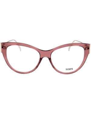 Tod's Cat Eye Frame Plain Glasses - Multicolour