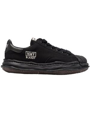 Maison Mihara Yasuhiro Blakey Original Sole Canvas Low-Top Trainers - Black