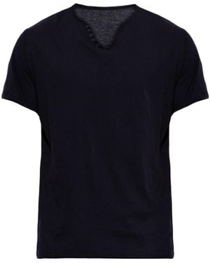 Zadig & Voltaire Monastir Button-Detail T-Shirt - Black