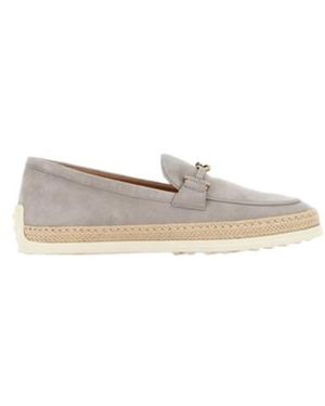Tod's Gomma Slip-On Loafers - White