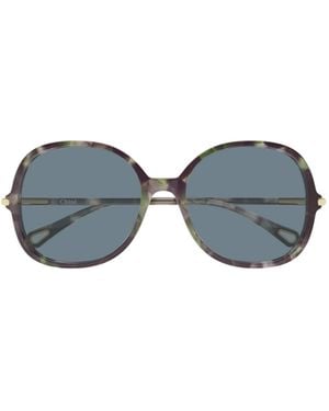 Chloé Chloé Eyewear Square Frame Sunglasses - Blue