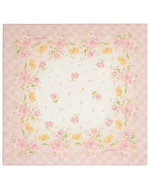 Burberry Garden Party Silk Scarf - White