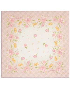 Burberry Garden Party Silk Scarf - White