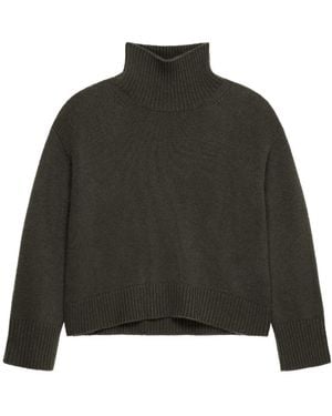 Givenchy Turtleneck Oversized Knitted Jumper - Green