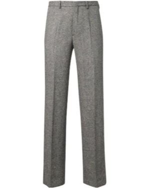 Dries Van Noten Straight-Leg Wool Pants - Gray