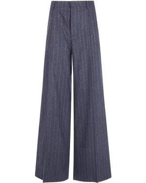Tagliatore P-Eileen Straight Leg Trousers - Blue