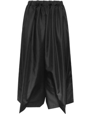 Comme des Garçons Wide-Leg Elongated Trousers - Black