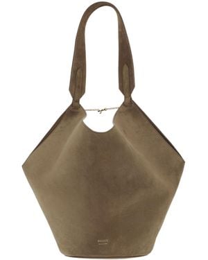 KHAITE Lotus Small Tote Bag - Metallic