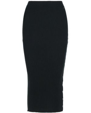 Courreges Courrèges Logo Embroidered Knitted Skirt - Black