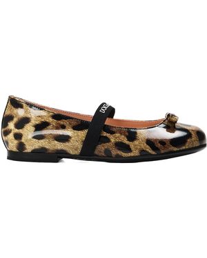 Dolce & Gabbana Kids' Ballet Pumps - Brown