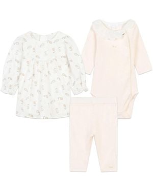 Chloé Organic-Cotton Set - White