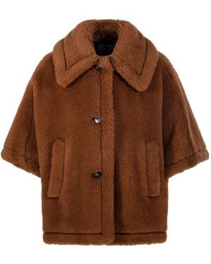 Max Mara Tenebre Button-Up Jacket - Brown
