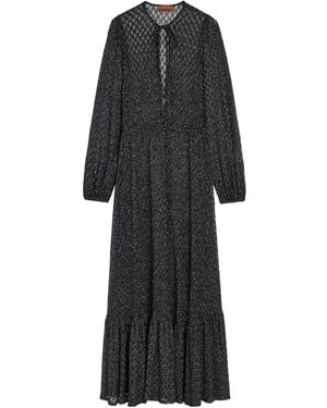 Missoni Semi-Sheer Fine-Knit Beach Dress - Black