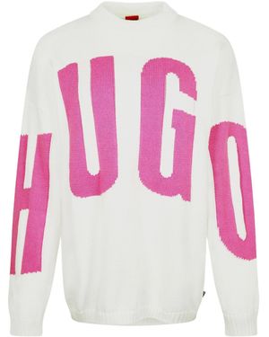 BOSS Classic Round-Neck Jumper - Pink