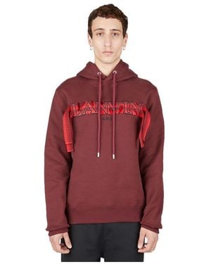 Lanvin Curb Lace Hoodie - Red