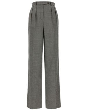 Rochas Houndstooth Patterned Trousers - Grey