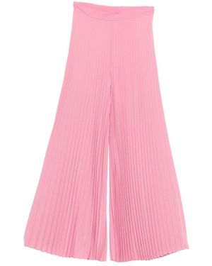 Twinset Pleated Flared Trousers - Pink