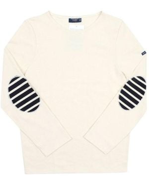 Saint James Crew Neck Long-Sleeved T-Shirt - White