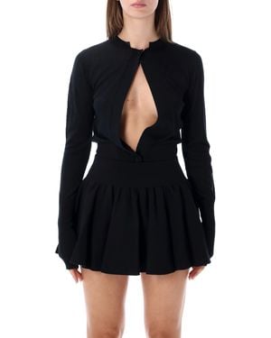 GIMAGUAS Ximena Cut-Out Cardigan - Black