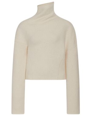 The Row High-Neck Knitted Jumper - White