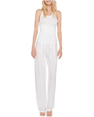Norma Kamali Wrinkled Casual Pants - White