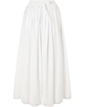 Dolce & Gabbana Lace Inserts Midi Skirt - White