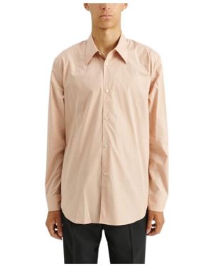 Acne Studios Long-Sleeved Lapel Shirt - Natural