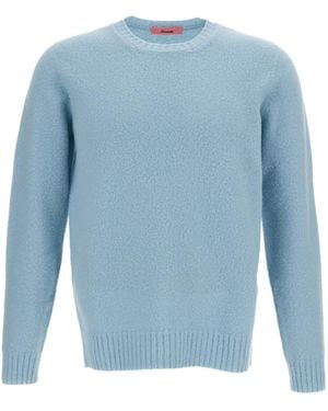Drumohr Long-Sleeve Crew-Neck Sweater - Blue