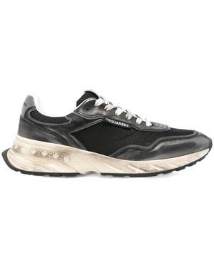DSquared² Sprinter Lace-Up Trainers - Black