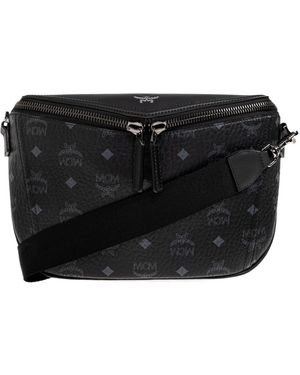 MCM Small Diamant 3D Crossbody Bag - Black