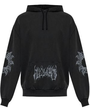 AllSaints Helvette Graphic Hoodie - Black