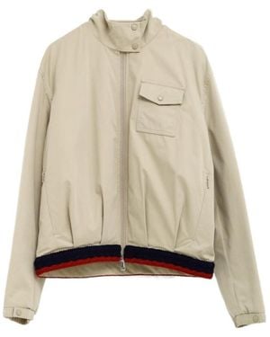 Moncler Long-Sleeved Casual Jacket - Natural