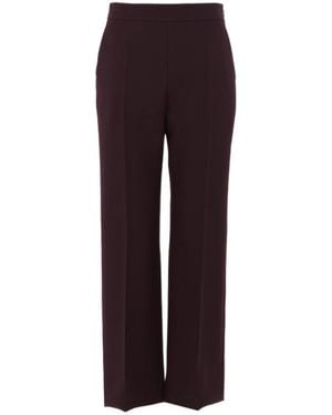 Chloé Press-Crease Trousers - Purple