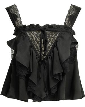 Chloé Casual Top With Ruffles - Black