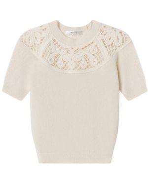 FRAME Openwork Design Jumper - White