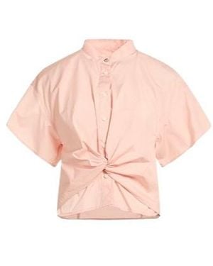 Rag & Bone Solid-Colored Short-Sleeved Top - Pink