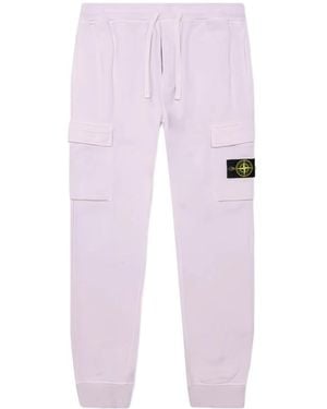Stone Island Compass-Badge Track Pants - Pink