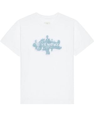 Givenchy Logo Printed Crewneck T-Shirt - White