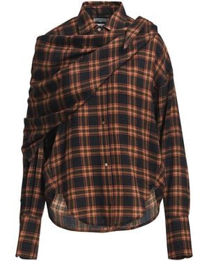 Essentiel Antwerp Plaid Shirt - Brown