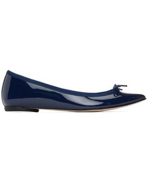 Repetto Patent Leather Ballet Shoes - Blue
